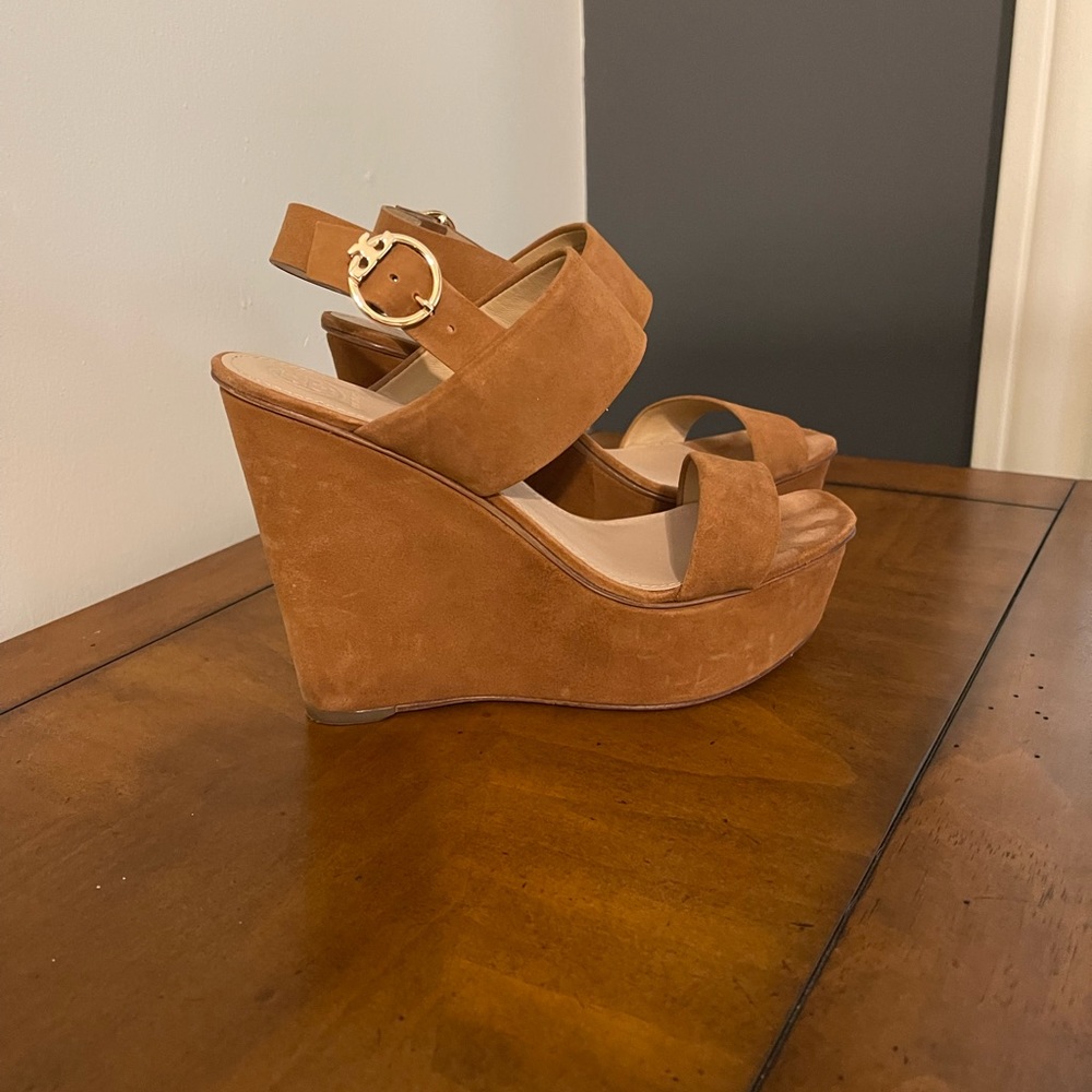 Tory Burch suede platforms